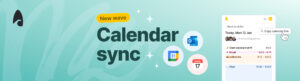 Surfboard's calendar sync lets you sync your schedule to your chosen calendar