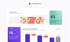 Surfboard's coverage heatmap lets you visualise your staffing